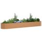 Preview: Hochbeet Braun 400 x 80 x 44 cm Stahl