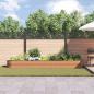 Preview: Hochbeet Braun 400 x 80 x 44 cm Stahl