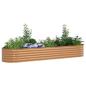 Preview: Hochbeet Braun 320 x 80 x 44 cm Stahl