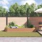 Preview: Hochbeet Braun 320 x 80 x 44 cm Stahl