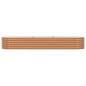 Preview: Hochbeet Braun 320 x 80 x 44 cm Stahl