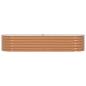 Preview: Hochbeet Braun 240 x 80 x 44 cm Stahl