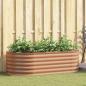 Preview: ARDEBO.de - Hochbeet Braun 160 x 80 x 44 cm Stahl