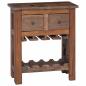 Preview: Schrank Braun 60 x 30 x 70 cm Massives upgecyceltes Holz