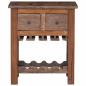 Preview: Schrank Braun 60 x 30 x 70 cm Massives upgecyceltes Holz