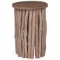 Preview: Hocker Natur 30 x 30 x 45 cm Massivholz Teak