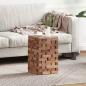 Preview: ARDEBO.de - Hocker Natur 29 x 29 x 48 cm Massivholz Altholz
