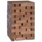 Preview: Hocker Natur 29 x 29 x 48 cm Massivholz Altholz