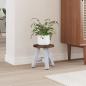 Preview: Hocker Natur 22 x 22 x 24 cm Mahagoni Holz