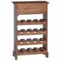 Preview: Weinregal 55 x 23 x 85 cm Massives Mahagoni Holz
