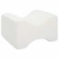 Preview: Knee Pillow Weiß Memory-Schaum und Polyester 26 x 21,5 x 15 cm