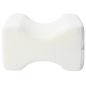 Preview: Knee Pillow Weiß Memory-Schaum und Polyester 26 x 21,5 x 15 cm