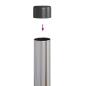 Preview: Zaunpfosten 12 Stk. Silber 70 cm Pulverbeschichteter Stahl
