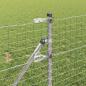Preview: Zaunpfosten 12 Stk. Silber 120 cm Pulverbeschichteter Stahl