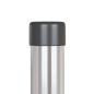 Preview: Zaunpfosten 12 Stk. Silber 120 cm Pulverbeschichteter Stahl