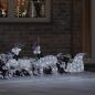 Preview: LED Rentiere 3 Stk. Kaltweiß 43 x 18 x 66 cm Stoff LEDs
