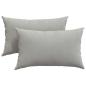 Preview: Sofakissen 2 stk. Stoff Hellgrau 50 x 30 cm