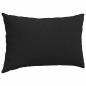 Preview: Sofakissen 2 Stück Schwarz 50 x 30 cm Stoff