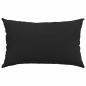 Preview: Sofakissen 2 Stück Schwarz 50 x 30 cm Stoff