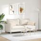 Preview: Sofakissen 2 stk. Stoff Beige 50 x 30 cm