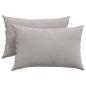 Preview: Sofakissen 2 stk. Stoff Hellgrau 60 x 40 cm