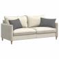 Preview: Sofakissen 2 stk. Stoff Dunkelgrau 60 x 40 cm