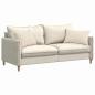 Preview: Sofakissen 2 stk. Stoff Beige 60 x 40 cm