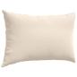 Preview: Sofakissen 2 stk. Stoff Beige 60 x 40 cm