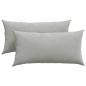 Preview: Sofakissen 2 stk. Stoff Hellgrau 80 x 40 cm