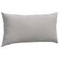 Preview: Sofakissen 2 stk. Stoff Hellgrau 80 x 40 cm