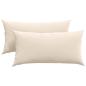 Preview: Sofakissen 2 stk. Stoff Beige 80 x 40 cm