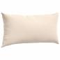 Preview: Sofakissen 2 stk. Stoff Beige 80 x 40 cm
