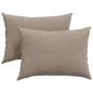 Preview: Sofakissen 2 stk. Stoff Taupe 70 x 50 cm