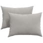 Preview: Sofakissen 2 stk. Stoff Hellgrau 70 x 50 cm
