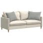 Preview: Sofakissen 2 stk. Stoff Hellgrau 70 x 50 cm