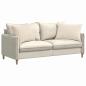 Preview: Sofakissen 2 stk. Stoff Beige 70 x 50 cm