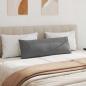 Preview: Sofakissen 2 stk. Stoff Dunkelgrau 120 x 40 cm