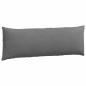 Preview: Sofakissen 2 stk. Stoff Dunkelgrau 120 x 40 cm