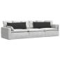 Preview: Sofakissen 2 stk. Stoff Schwarz 120 x 40 cm