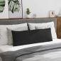 Preview: Sofakissen 2 stk. Stoff Schwarz 120 x 40 cm