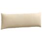Preview: Sofakissen 2 stk. Stoff Creme 120 x 40 cm