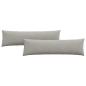 Preview: Sofakissen 2 stk. Stoff Hellgrau 145 x 40 cm