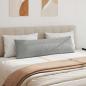 Preview: Sofakissen 2 stk. Stoff Hellgrau 145 x 40 cm