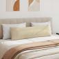 Preview: Sofakissen 2 stk. Stoff Creme 145 x 40 cm