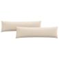 Preview: Sofakissen 2 stk. Stoff Beige 145 x 40 cm