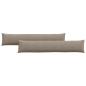Preview: Sofakissen 2 stk. Stoff Taupe 200 x 40 cm