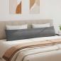 Preview: Sofakissen 2 stk. Stoff Dunkelgrau 200 x 40 cm