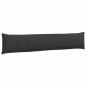 Preview: Sofakissen 2 stk. Stoff Schwarz 200 x 40 cm