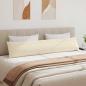 Preview: Sofakissen 2 stk. Stoff Beige 200 x 40 cm