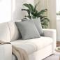 Preview: ARDEBO.de - Sofakissen 2 stk. Stoff Hellgrau 45 x 45 cm